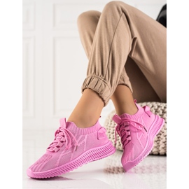 TRENDI Chaussures de sport à la mode rose 1