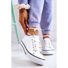 S.Barski Baskets nouées Menifee blanches pour femmes 1