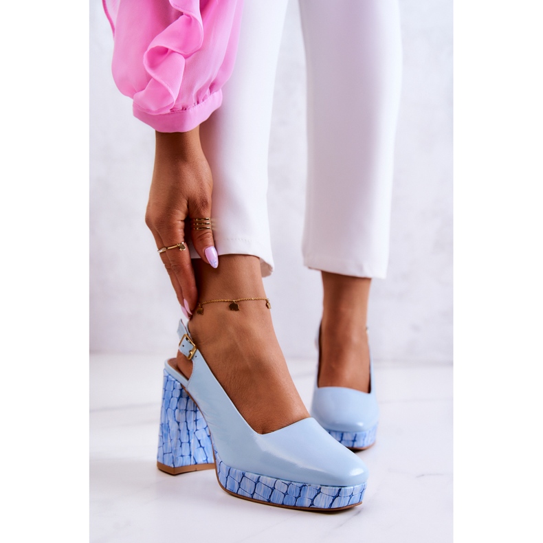 Sergio Leone Escarpin Cuir Maciejka 05441-06 Bleu 2