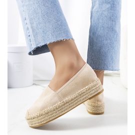 Espadrilles ajourées Capelle beiges 2