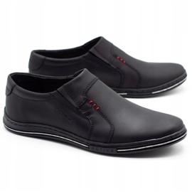 Polbut Mocassins masculins insérés à partir du cuir 334 noir le noir 3 Polbut Mocassins masculins insérés à partir du cuir 334 noir le noir 3