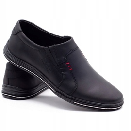 Polbut Mocassins masculins insérés à partir du cuir 334 noir le noir 4 Polbut Mocassins masculins insérés à partir du cuir 334 noir le noir 4