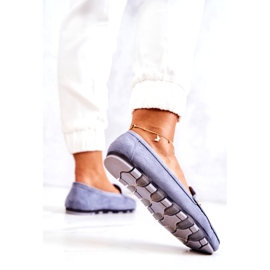 PS1 Mocassins en Daim pour Femme Bleu Madelyn 5