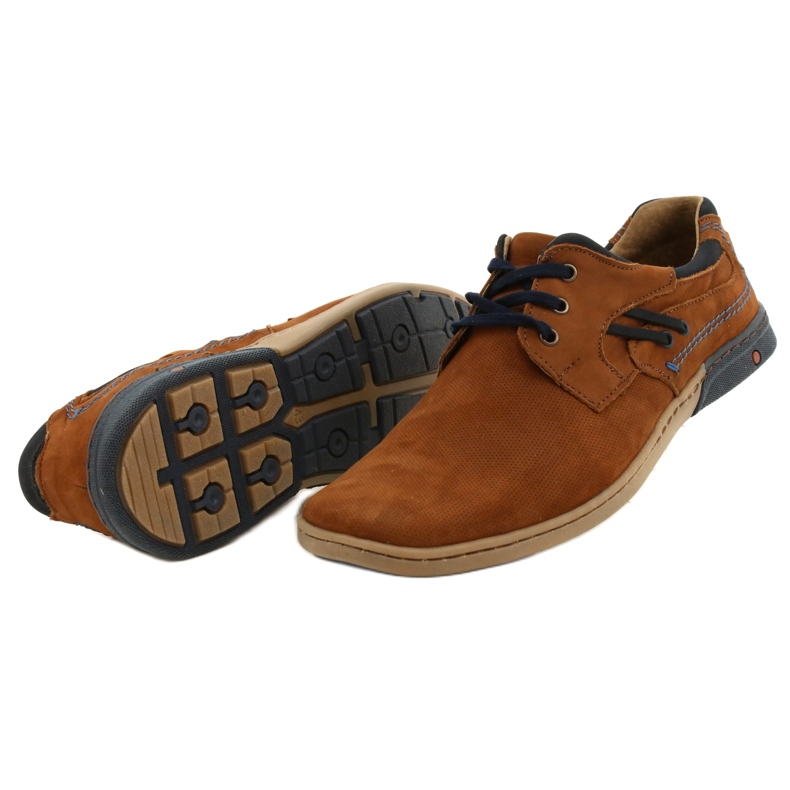 KOMODO Chaussures décontractées pour hommes 861L DK.Camel brun 4