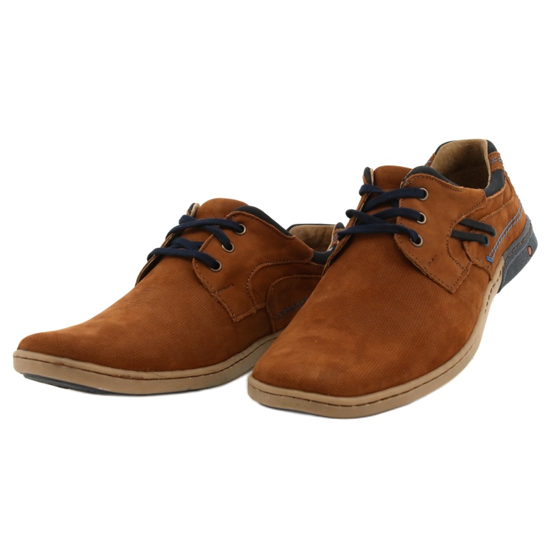 KOMODO Chaussures décontractées pour hommes 861L DK.Camel brun 2