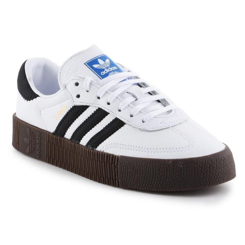 Chaussures Adidas Sambarose W AQ1134 blanche le noir 1