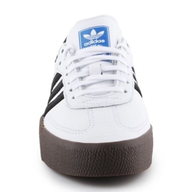 Chaussures Adidas Sambarose W AQ1134 blanche le noir 2 Chaussures Adidas Sambarose W AQ1134 blanche le noir 2