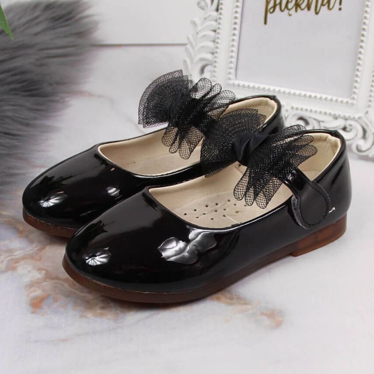 Ballerines velcro à nœud Vinceza Jr JAN100A noir le noir 2