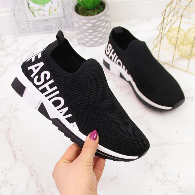 Chaussures de sport noires à enfiler Filippo W PAW224A 1