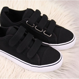 Baskets en textile avec velcro Atletico W ATC336B noir le noir 5