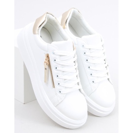 Baskets femme Lerato BLANC / OR blanche d'or 1
