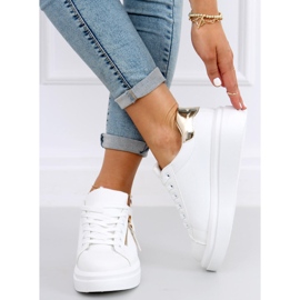 Baskets femme Lerato BLANC / OR blanche d'or 2 Baskets femme Lerato BLANC / OR blanche d'or 2
