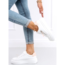 Baskets femme Lerato BLANC / ROSE 2