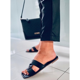 Claquettes à semelle carrée Nitya Noir le noir 3