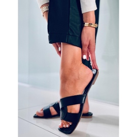 Claquettes à semelle carrée Nitya Noir 2