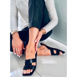 Claquettes à semelle carrée Nitya Noir le noir 5