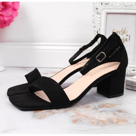 Sandales noires sur le poste Vinceza W JAN107A le noir 2