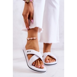 Chaussons mousse femme Big Star JJ274A339 Blanc 1