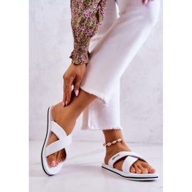 Chaussons mousse femme Big Star JJ274A339 Blanc 2