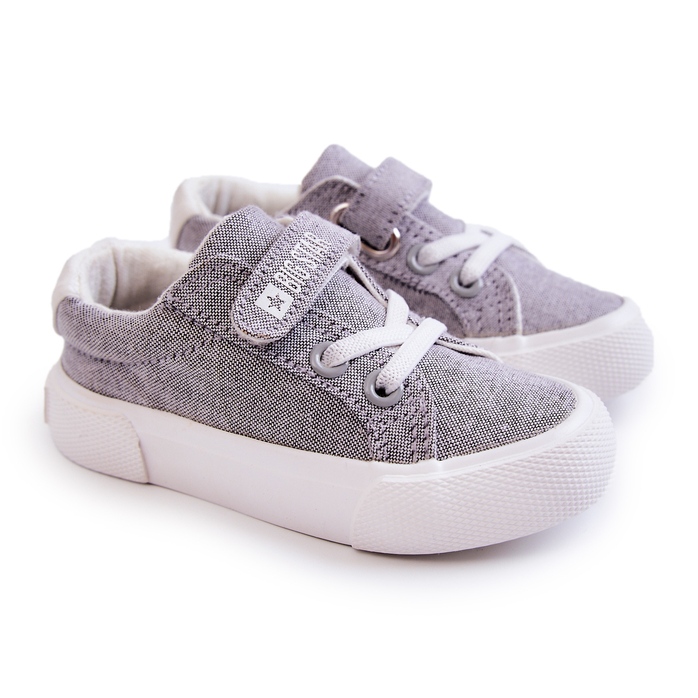 Baskets Basses Enfant Avec Velcro Big Star JJ374107 Gris 1