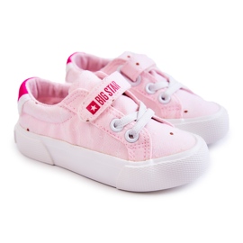 Baskets Basses Enfant Avec Velcro Big Star JJ374103 Rose 1