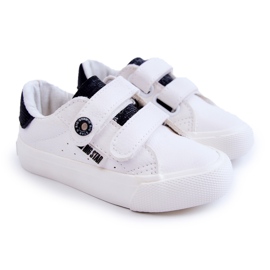 Baskets Enfant Avec Velcro Big Star JJ374108 Blanc-Noir 1