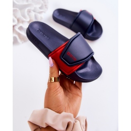 Chaussons Enfant Légers Big Star JJ374351 Bleu Marine rouge 2