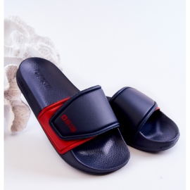 Chaussons Enfant Légers Big Star JJ374351 Bleu Marine rouge 1