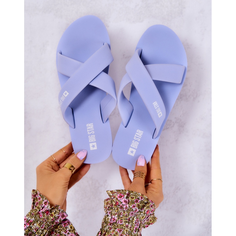 Chaussons mousse femme Big Star JJ274A521 Bleu clair 1 Chaussons mousse femme Big Star JJ274A521 Bleu clair 1