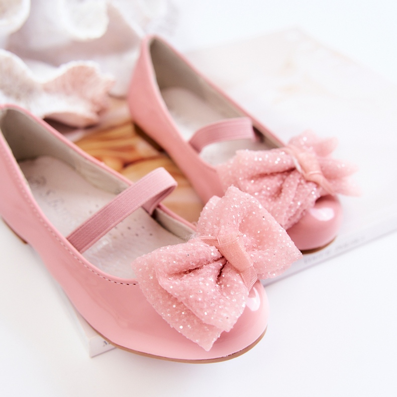 S.Barski Ballerines Enfant Laquées Avec Nœud Rose Zolly 2 S.Barski Ballerines Enfant Laquées Avec Nœud Rose Zolly 2