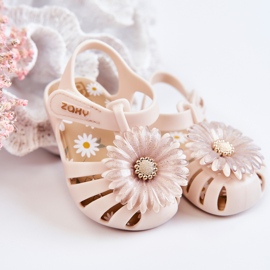 Sandales Enfant Avec Velcro Parfumé ZAXY JJ385031 Beige 1