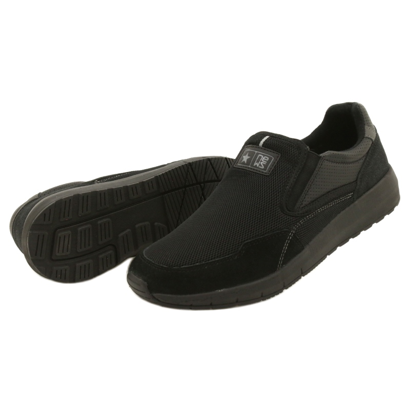 Chaussures de sport textile News M 20MN20-2160 le noir 4