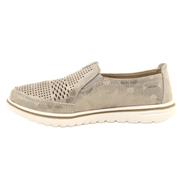 Chaussures de sport confortables sur la plateforme Jezzi 20PB08-1653 beige d'or 2