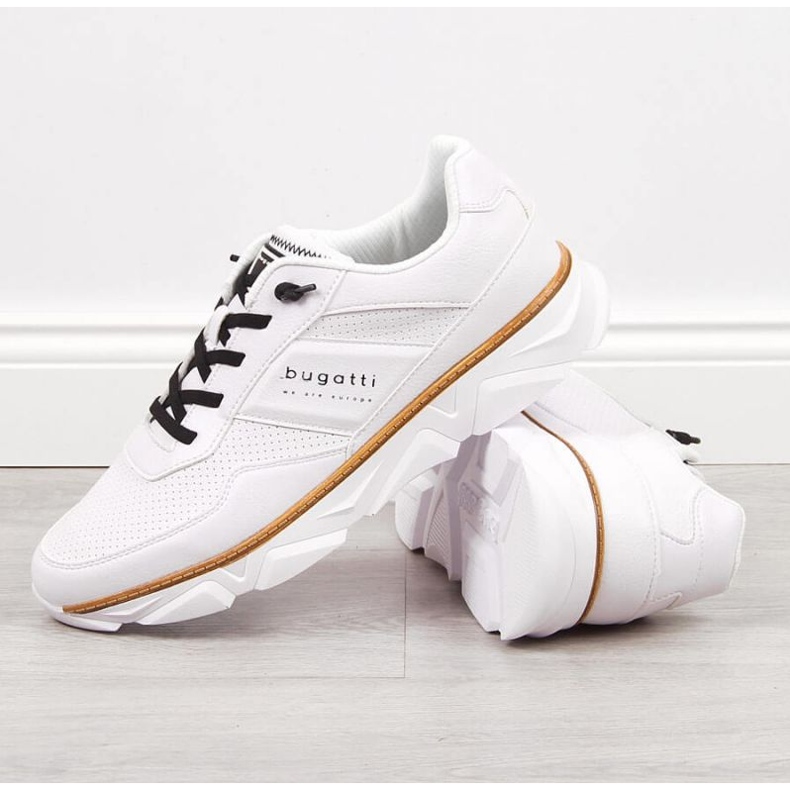 Chaussures de sport décontractées Bugatti M JJ153186 blanc blanche 2 Chaussures de sport décontractées Bugatti M JJ153186 blanc blanche 2