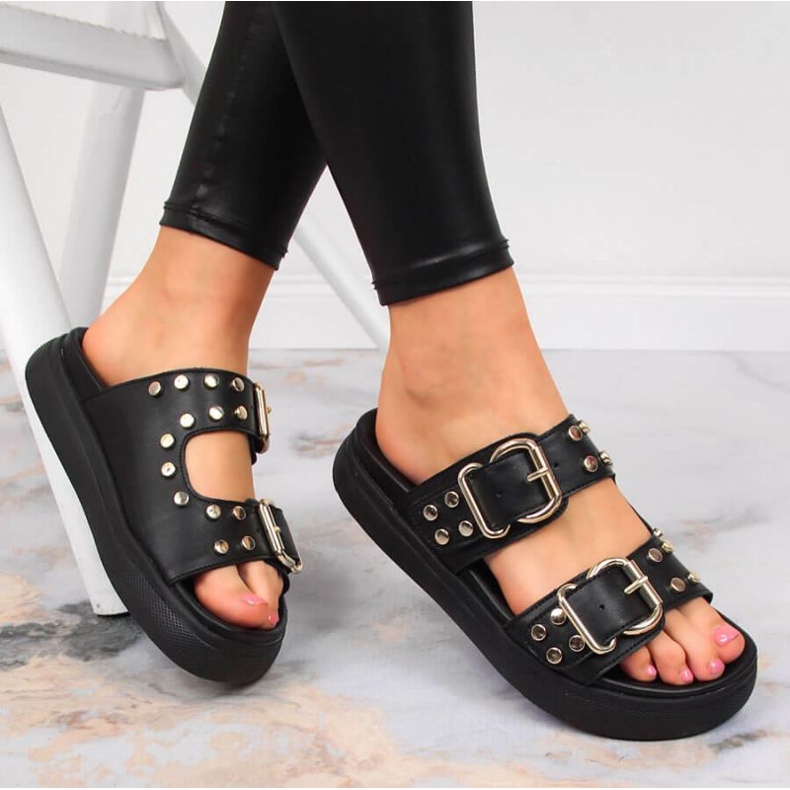 Chaussons avec rivets Bugatti JJ253070 W INT1720A noir le noir 1