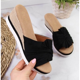 Chaussons compensés Potocki W WOL71A noir le noir 1