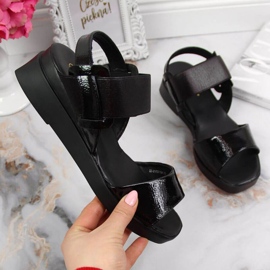 Sandales compensées Potocki W WOL75A noir le noir 1