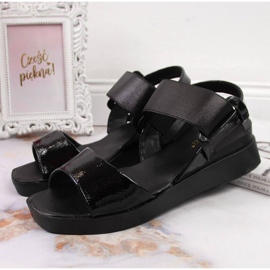 Sandales compensées Potocki W WOL75A noir le noir 2