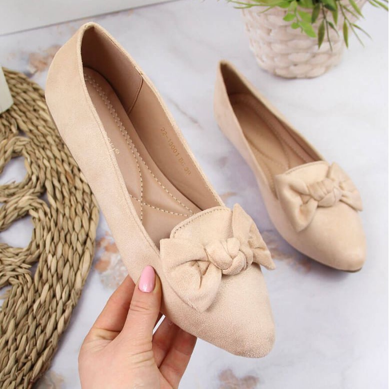 Ballerines lordsy à nœud Potocki W WOL76 beige 1