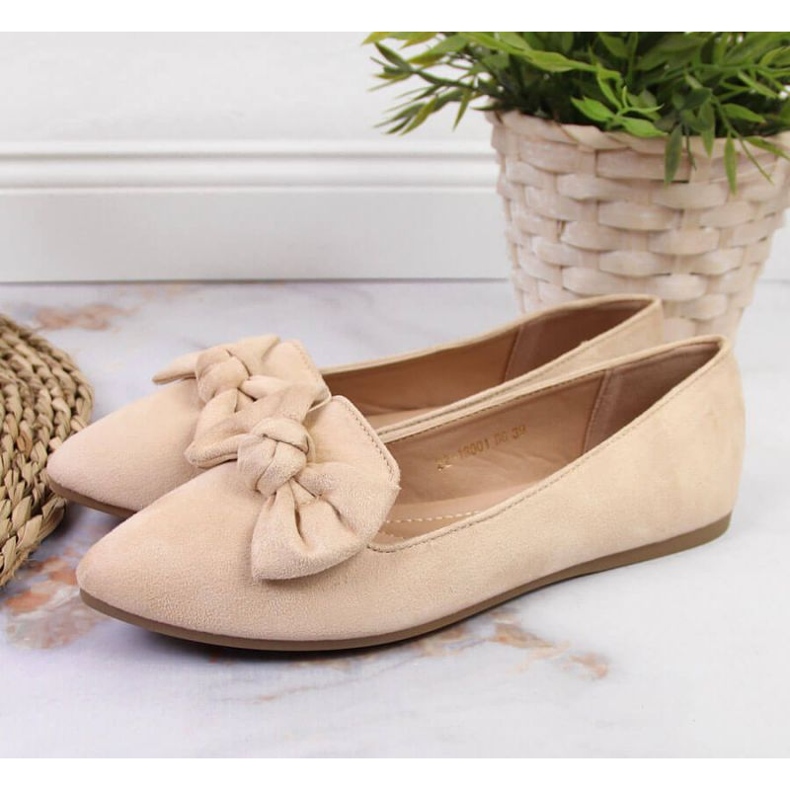 Ballerines lordsy à nœud Potocki W WOL76 beige 2