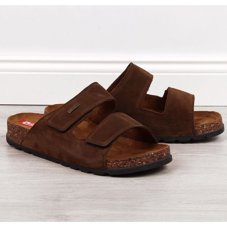 Cuir velcro Big Star M JJ176002 marron brun 1 Cuir velcro Big Star M JJ176002 marron brun 1