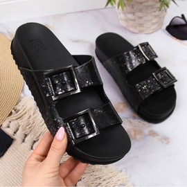 Chaussons de plage caoutchouc Zaxy W INT1705 noir le noir 1