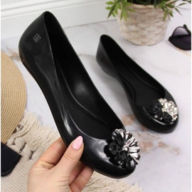 Ballerines Meliski avec fleur Zaxy W INT1712 noir le noir 1