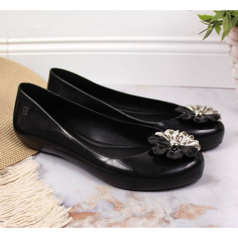 Ballerines Meliski avec fleur Zaxy W INT1712 noir le noir 2