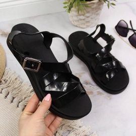 Zaxy W INT1714 sandales en caoutchouc noir le noir 1
