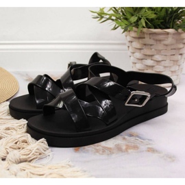 Zaxy W INT1714 sandales en caoutchouc noir le noir 2