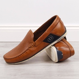 Mocassins en cuir Bugatti JJ153094, marron brun 2