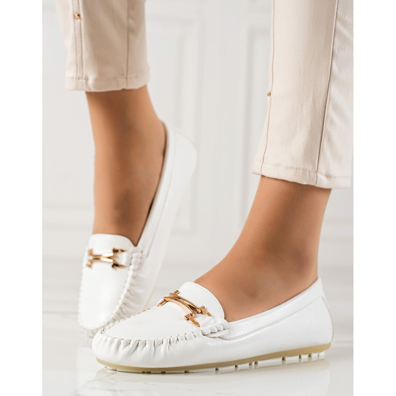 TRENDI Mocassins blancs blanche 1