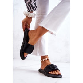 S.Barski Chaussons Classiques Noirs Femme Feline 2