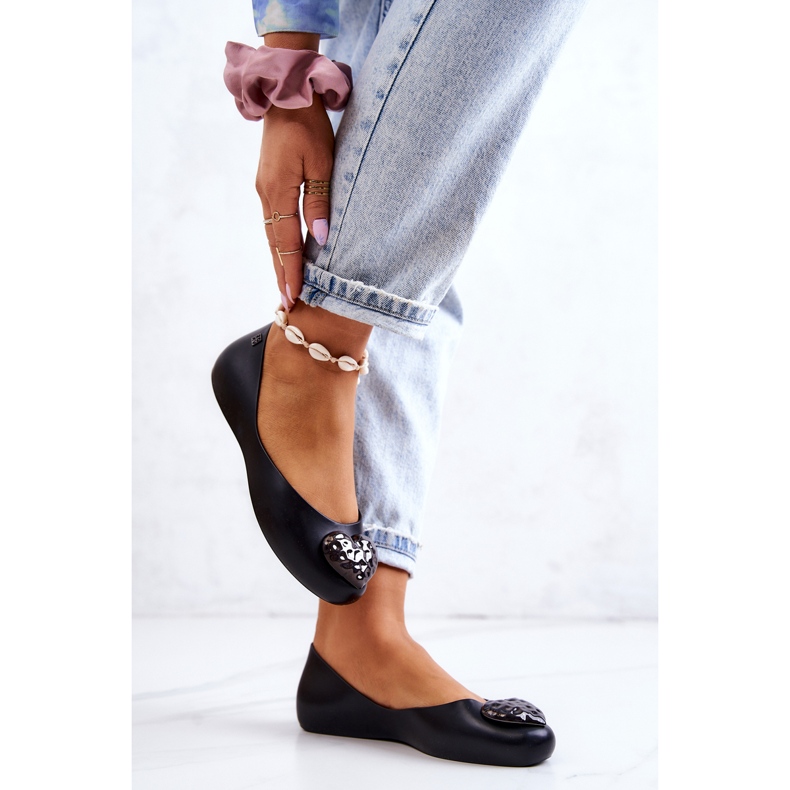 Ballerines Femme Caoutchouc Parfumé ZAXY JJ285046 Noir 2